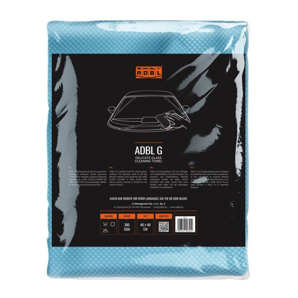 ADBL G Spezial-Glasreinigungstuch 300GSM 40&times;40
