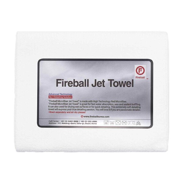 Fireball Jet Towel Wei&szlig; Poliertuch 60x42cm