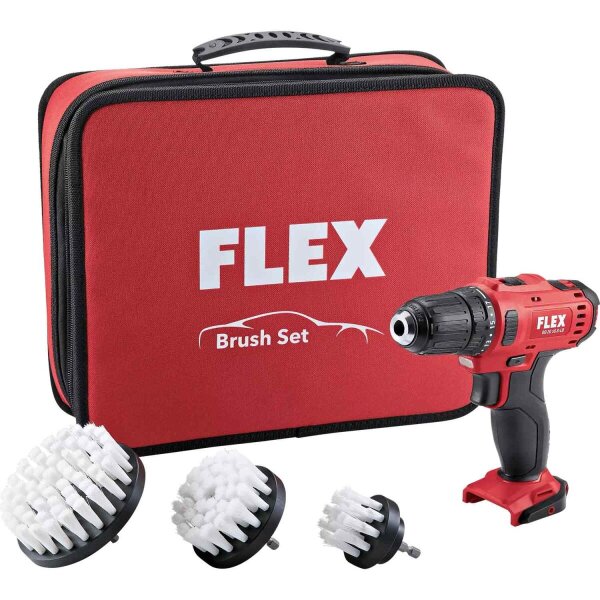 FLEX Akku-Schrauber DD 2G 10.8V + B&uuml;rstenset