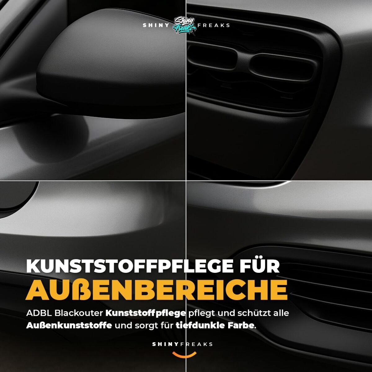 ADBL Kunststoffpflege Set Blackouter 200ml + Zubehör (7-teilig)