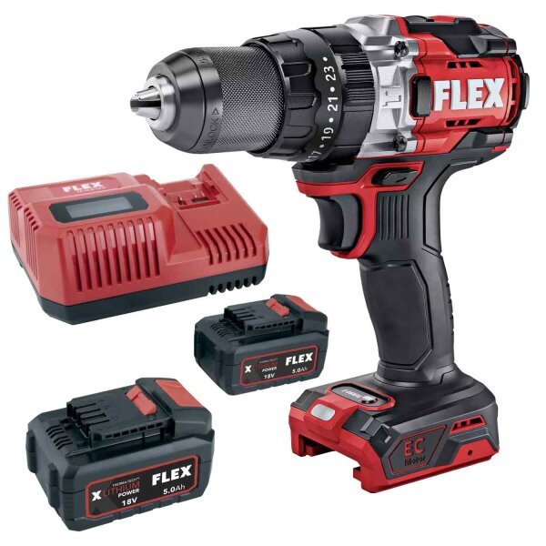 FLEX PD 2G 18.0-EC C Akku Schlagbohrschrauber + P-Set 55 R