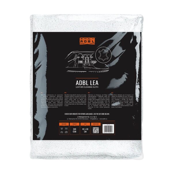 ADBL Lea Lederpflegetuch 340GSM 40&times;40