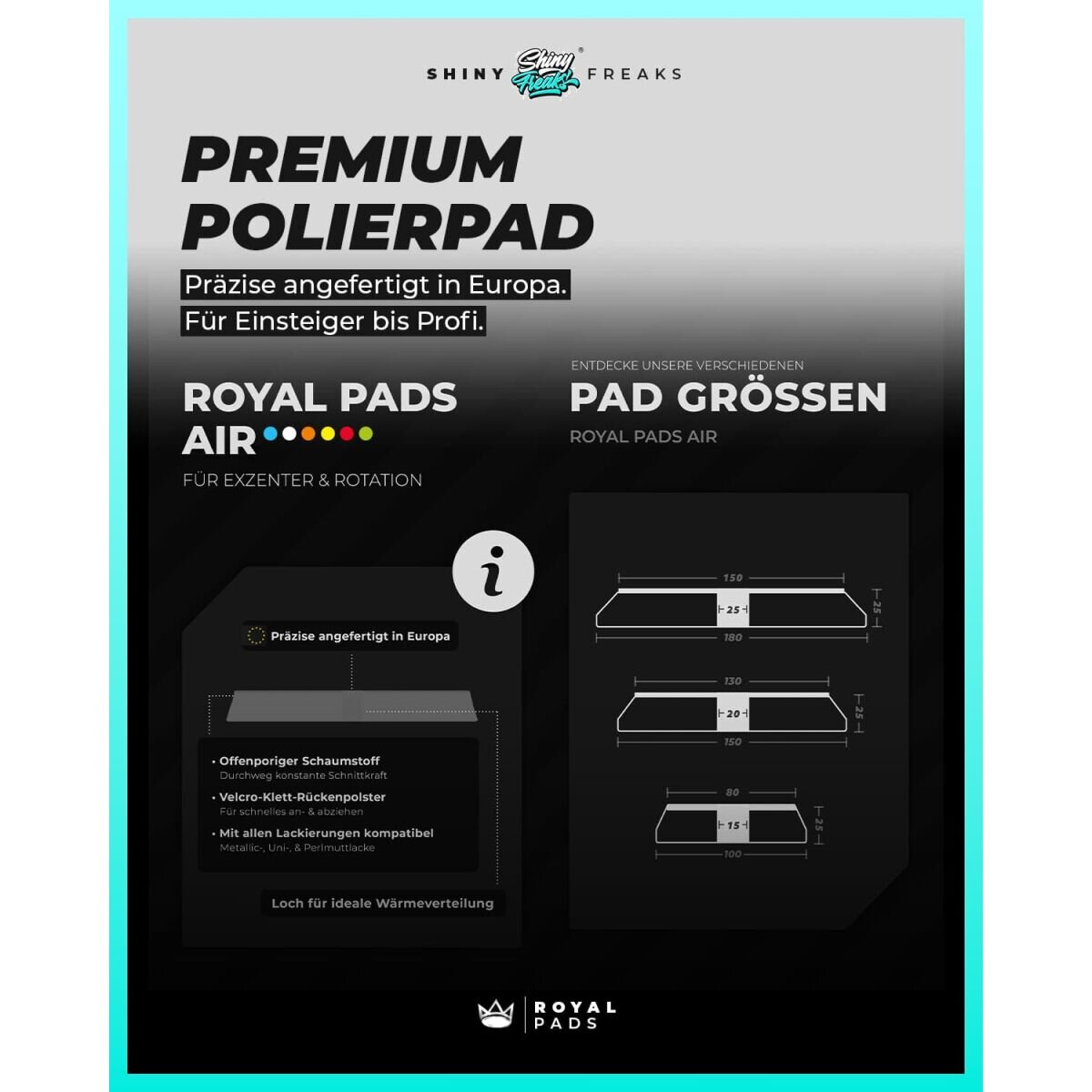 ADBL Politur Set 200ml + Ø125mm Polierpads (10-teilig)