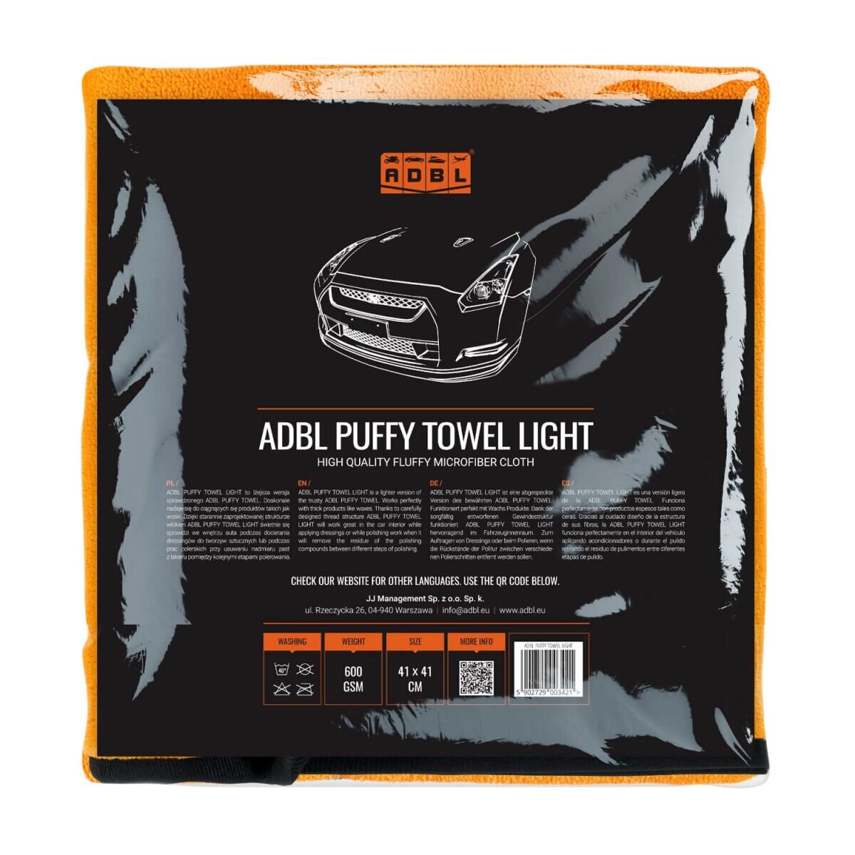 ADBL Puffy Towel Light Poliertuch 600GSM 41×41