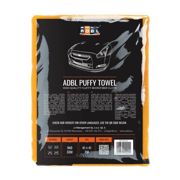 ADBL Puffy Towel Poliertuch 840GSM 41&times;41