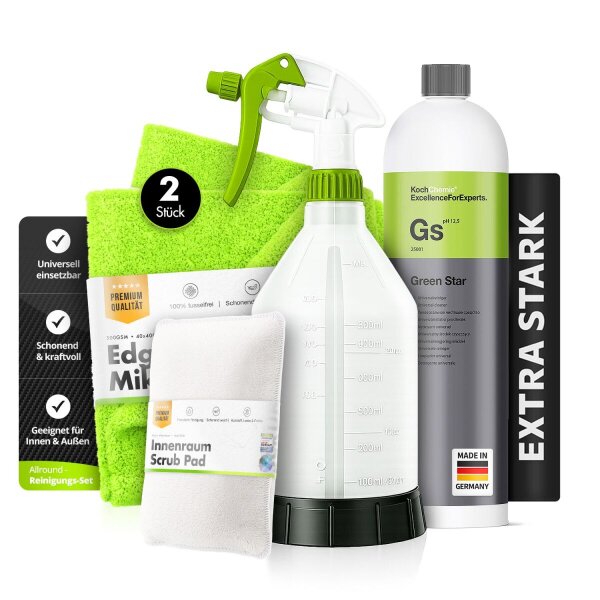 Koch Chemie Innenraum Set Green Star + Zubeh&ouml;r (5-teilig)