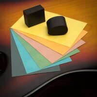 Kovax Tolecut Stick-On Schleifpapier P3000 schwarz 1 Bogen 8 Stück