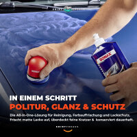 SONAX Politur Set Polish Wax Color Blau 500ml + P-Ball +...