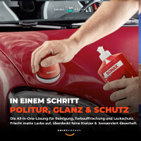 SONAX Politur Set Polish Wax Color Rot 500ml + P-Ball +...