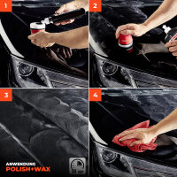 SONAX Politur Set Polish Wax Color Schwarz 500ml + P-Ball + Zubeh&ouml;r (6-teilig)