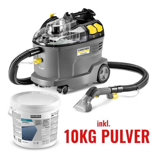 K&auml;rcher Puzzi 8/1 Waschsauger inkl. RM 760 Carpet Pro iCapsol Textilreiniger Pulver 10Kg
