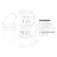Lake Country Aluminium-Bolzen Set Pad Washer 4000 &...