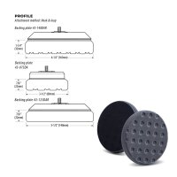 Lake Country CSS Cutback Finishing Pad schwarz 125mm