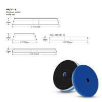 Lake Country HDO Fiber One Step Pad orange 125mm