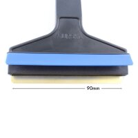 MURSKA Original Eiskratzer + Schneebesen mit Messingklinge 420mm schwarz/blau