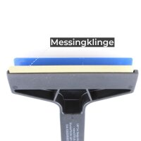 MURSKA Original Eiskratzer + Schneebesen mit Messingklinge 420mm schwarz/blau