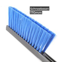 MURSKA Original Eiskratzer + Schneebesen mit Messingklinge 420mm schwarz/blau