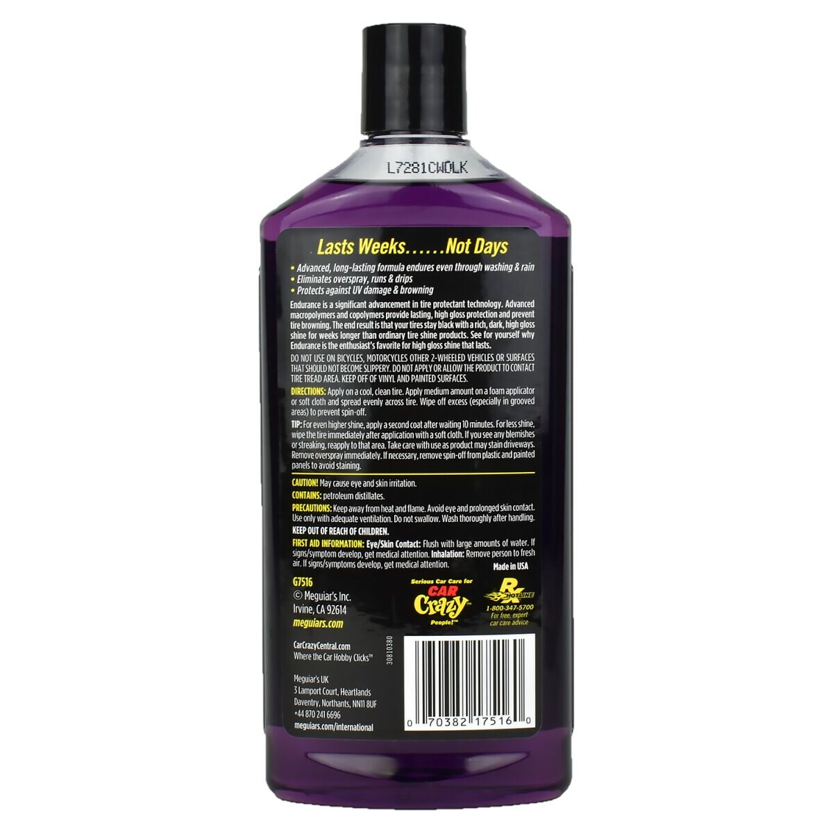 Meguiars Endurance High Gloss Tire Gel Reifenpflege 473ml