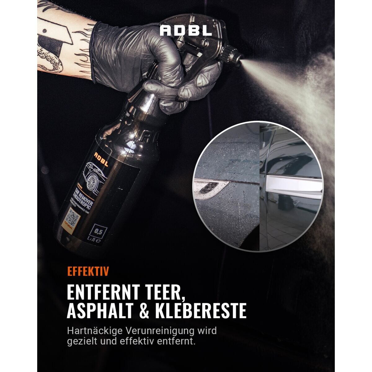 ADBL Tar Remover Thixotropic Teerentferner mit Canyon Trigger 500ml