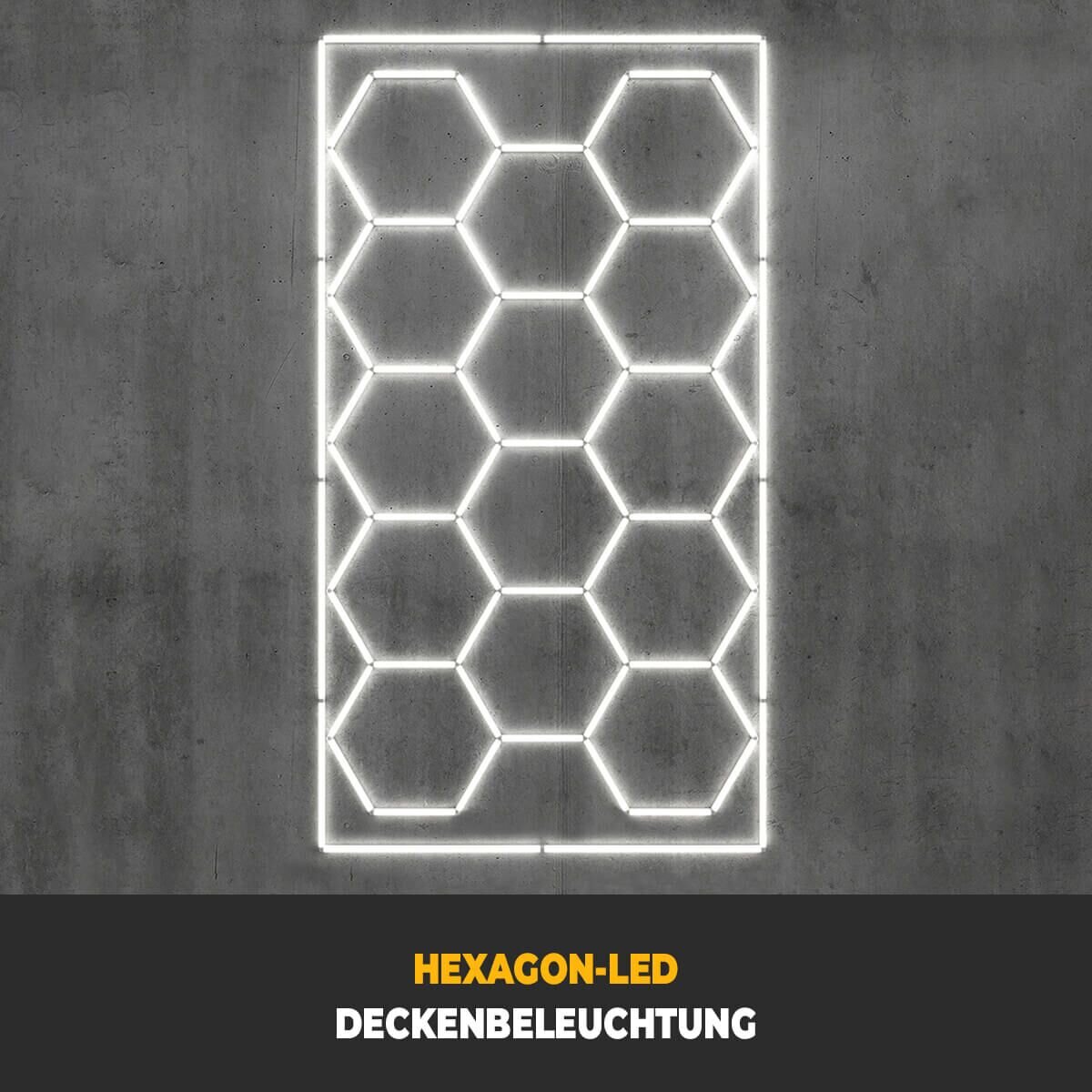 Performance Floor Hexagon LED-Deckenbeleuchtung Set