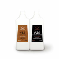 Ledermax Reinigungs- & Pflegeset stark/matt 1L