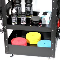 Poka Premium Detailing Trolley Pro mit 3 Ablagen