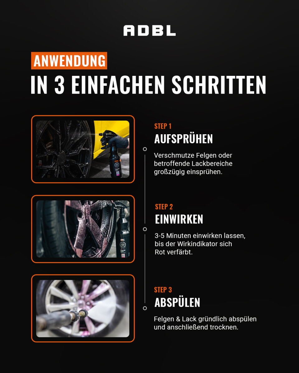 ADBL Felgenreiniger Set Vampire Elixir 5L + Zubeh&ouml;r (3-teilig)