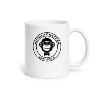 Autolackaffen Logo Kaffeebecher