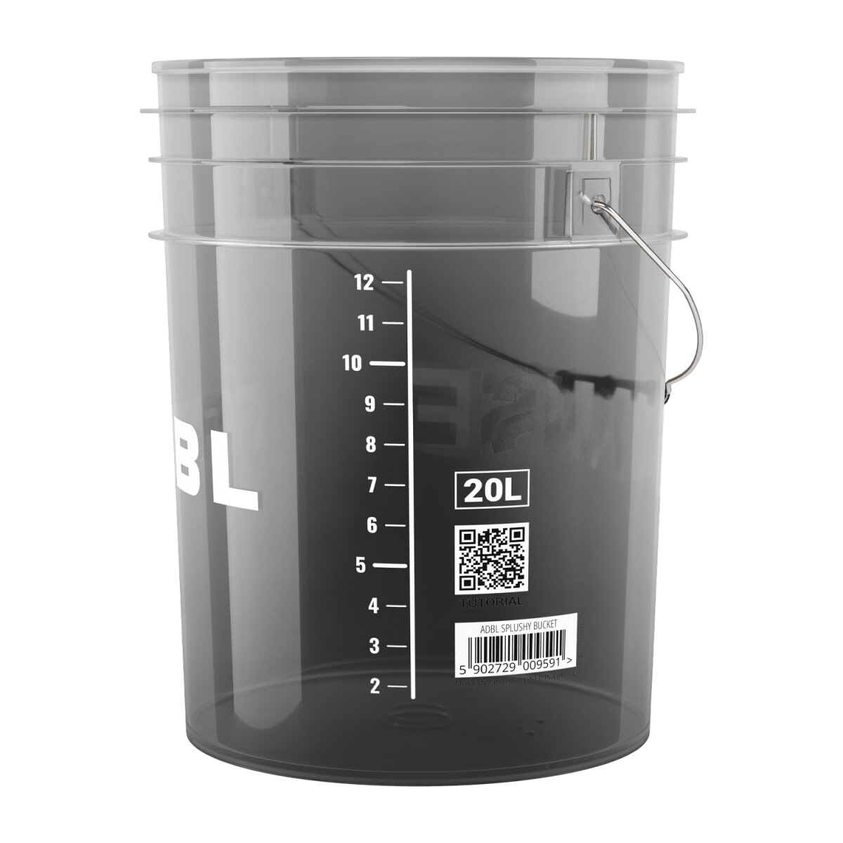 ADBL Splushy Bucket Wascheimer Schwarz 20L