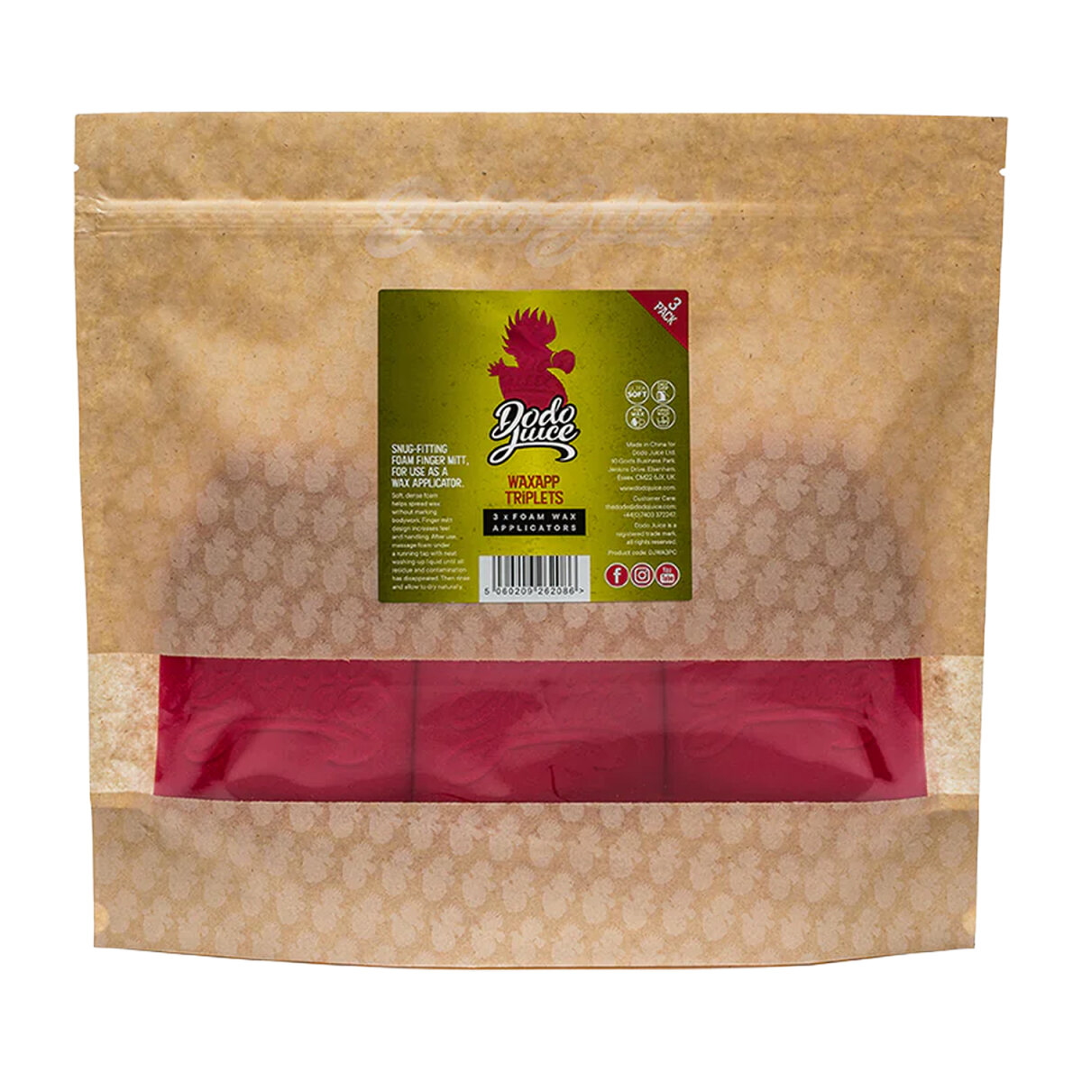 Dodo Juice WAXAPP TriPLETS 3x Wachsapplikator