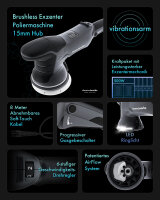 Poliermaschinen Set | DA15 Pro Brushless | Sonax | DetailingSchool