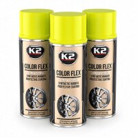 3x K2 COLOR FLEX Sprühfolie gelb 400ml