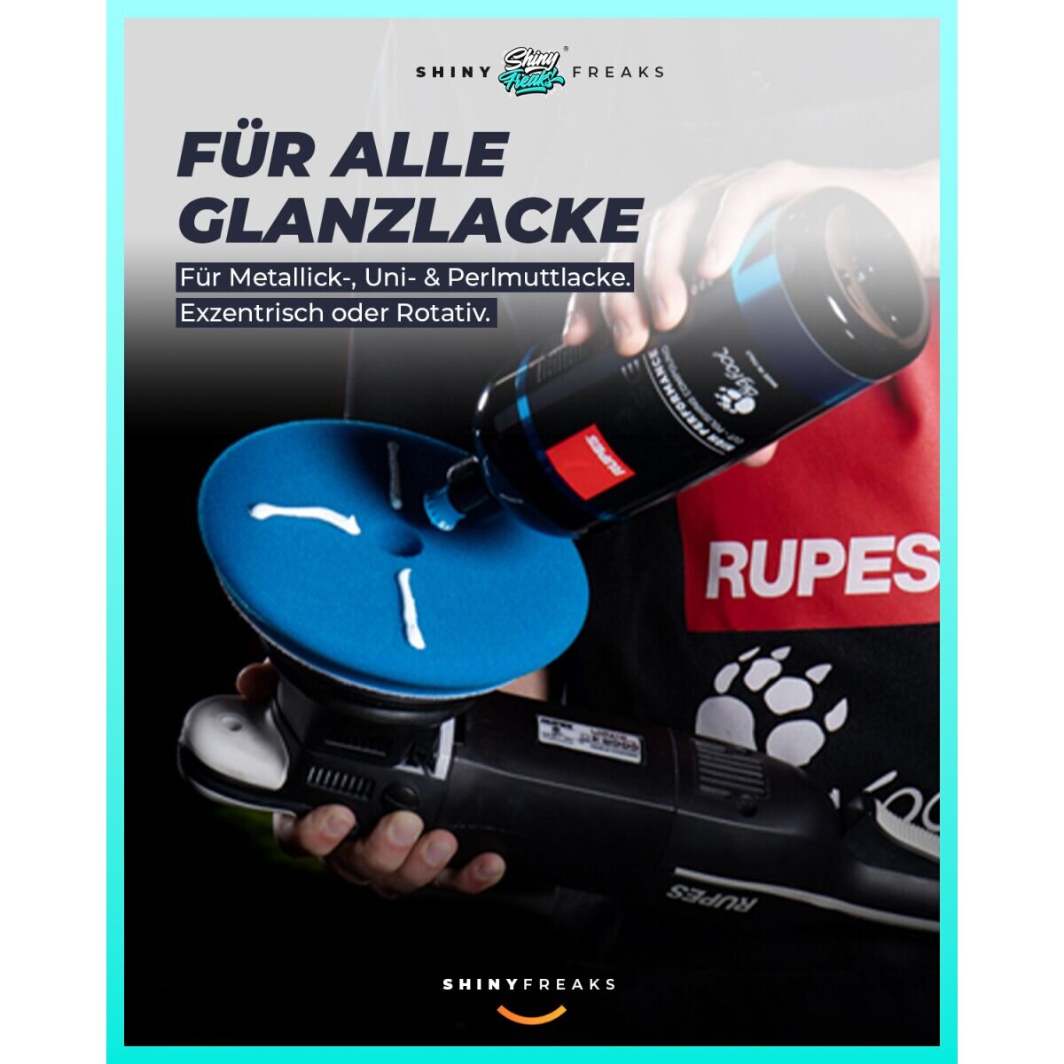 Rupes Politur Set inkl. Ø125mm Pads & Tücher