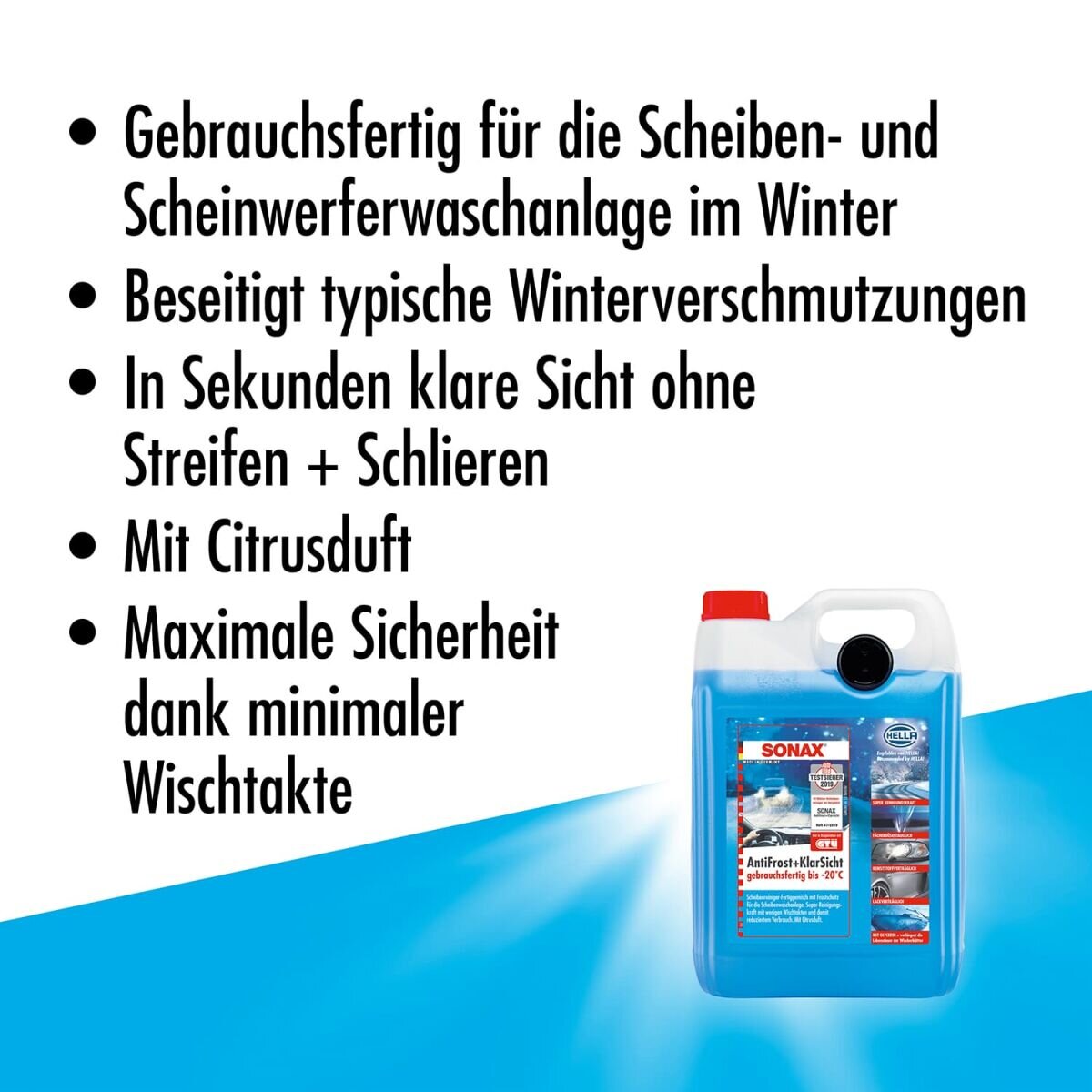 SONAX AntiFrost&KlarSicht bis -20°C Citrus 5L