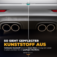 SONAX Außen-Kunststoffpflege-Set Kunststoff Neu 100ml + Zubehör (3-teilig)