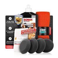 SONAX Lederpflege Set LederPflegeLotion 500ml +...