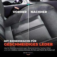 SONAX Lederpflege Set LederPflegeLotion 500ml + Zubehör (7-teilig)