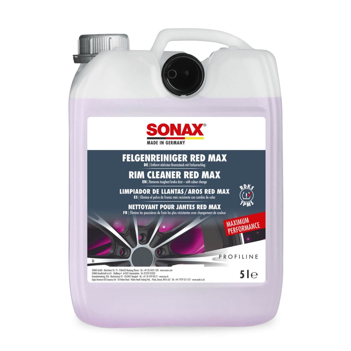 SONAX PROFILINE Felgenreiniger Red Max 5L