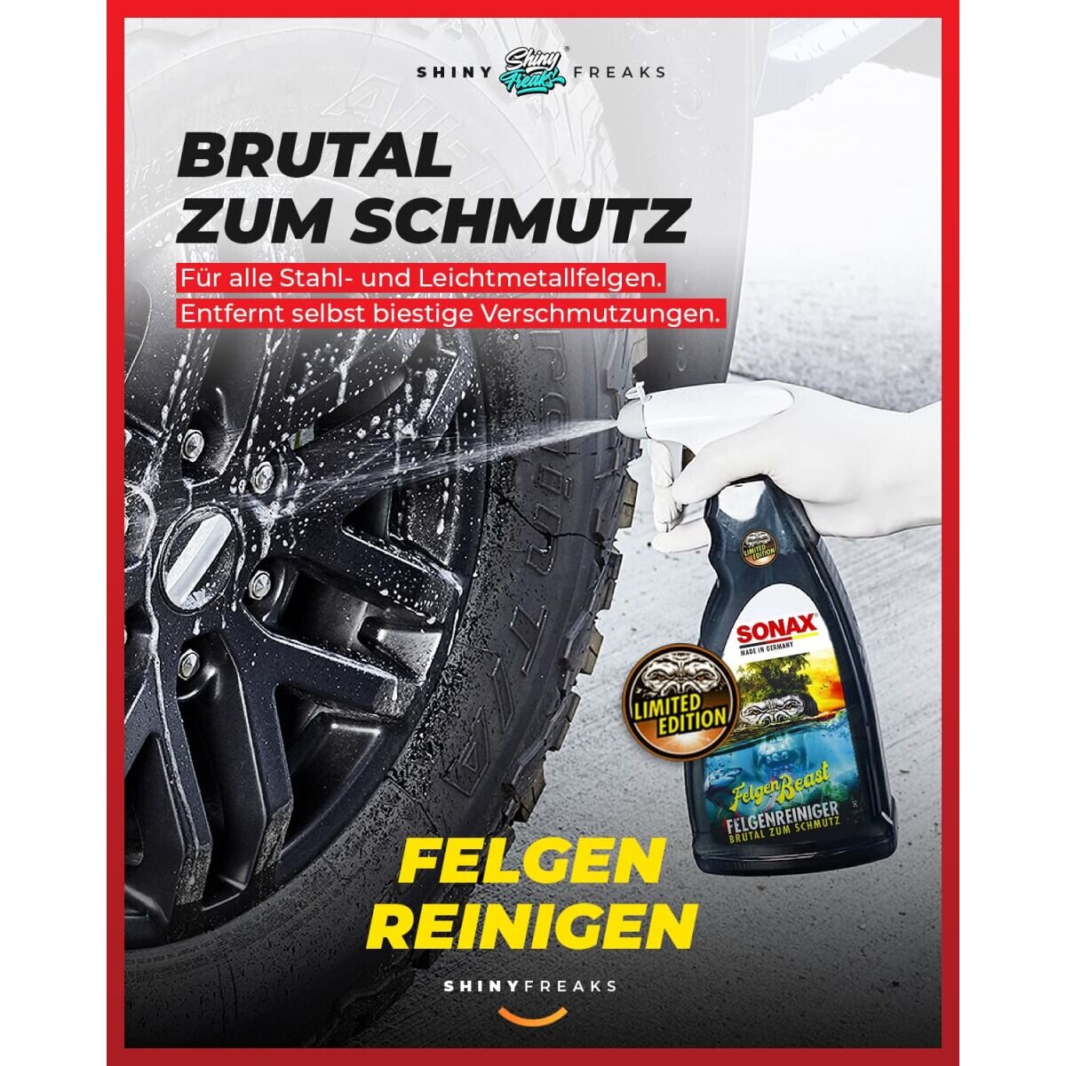 SONAX Wascheimer-Set 13L GlanzShampoo & FelgenBeast + Zubehör (11-teilig)