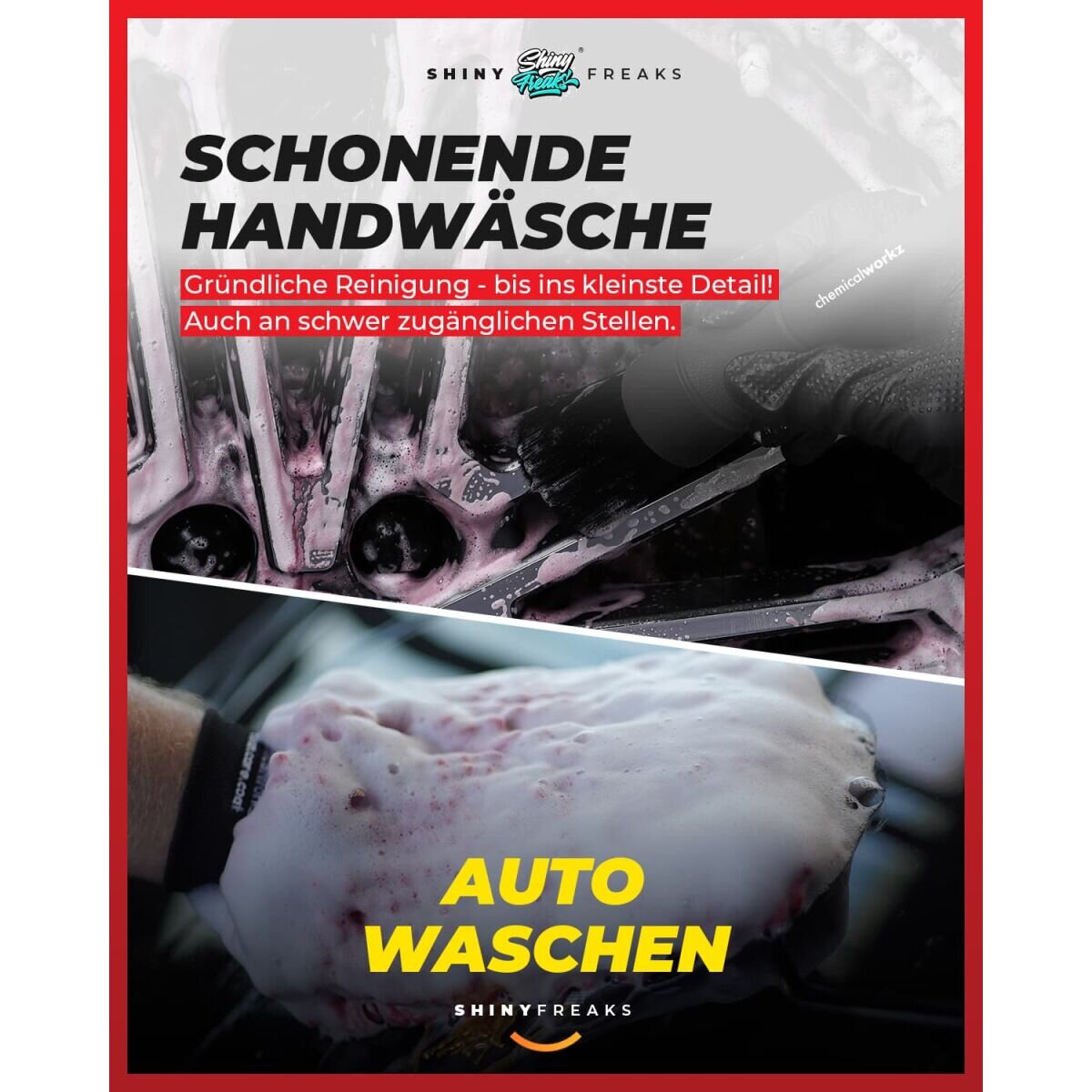 SONAX Wascheimer-Set 13L GlanzShampoo & FelgenBeast + Zubehör (11-teilig)