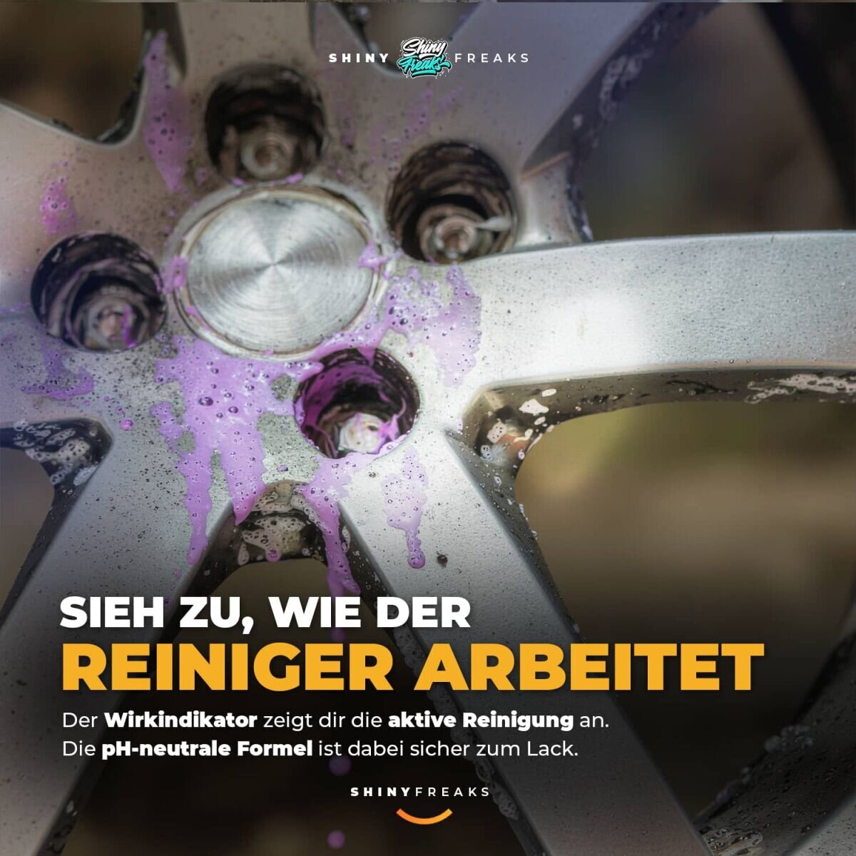 TUGA Chemie Felgenreiniger Set Alu-Teufel Spezial 500ml + Felgen Detailer + Zubehör (5-teilig)