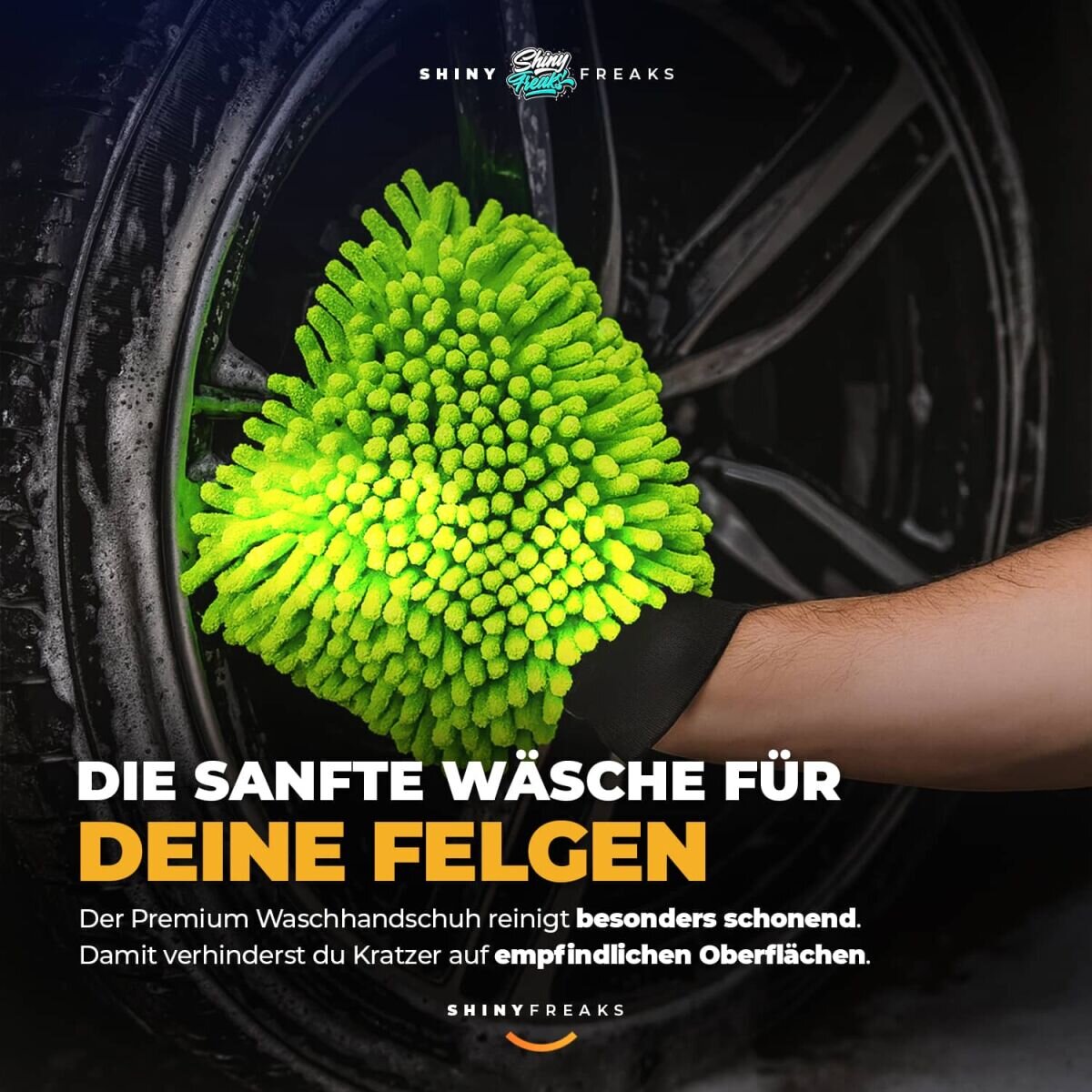 TUGA Chemie Felgenreiniger Set Alu-Teufel Spezial 500ml + Felgen Detailer + Zubehör (5-teilig)