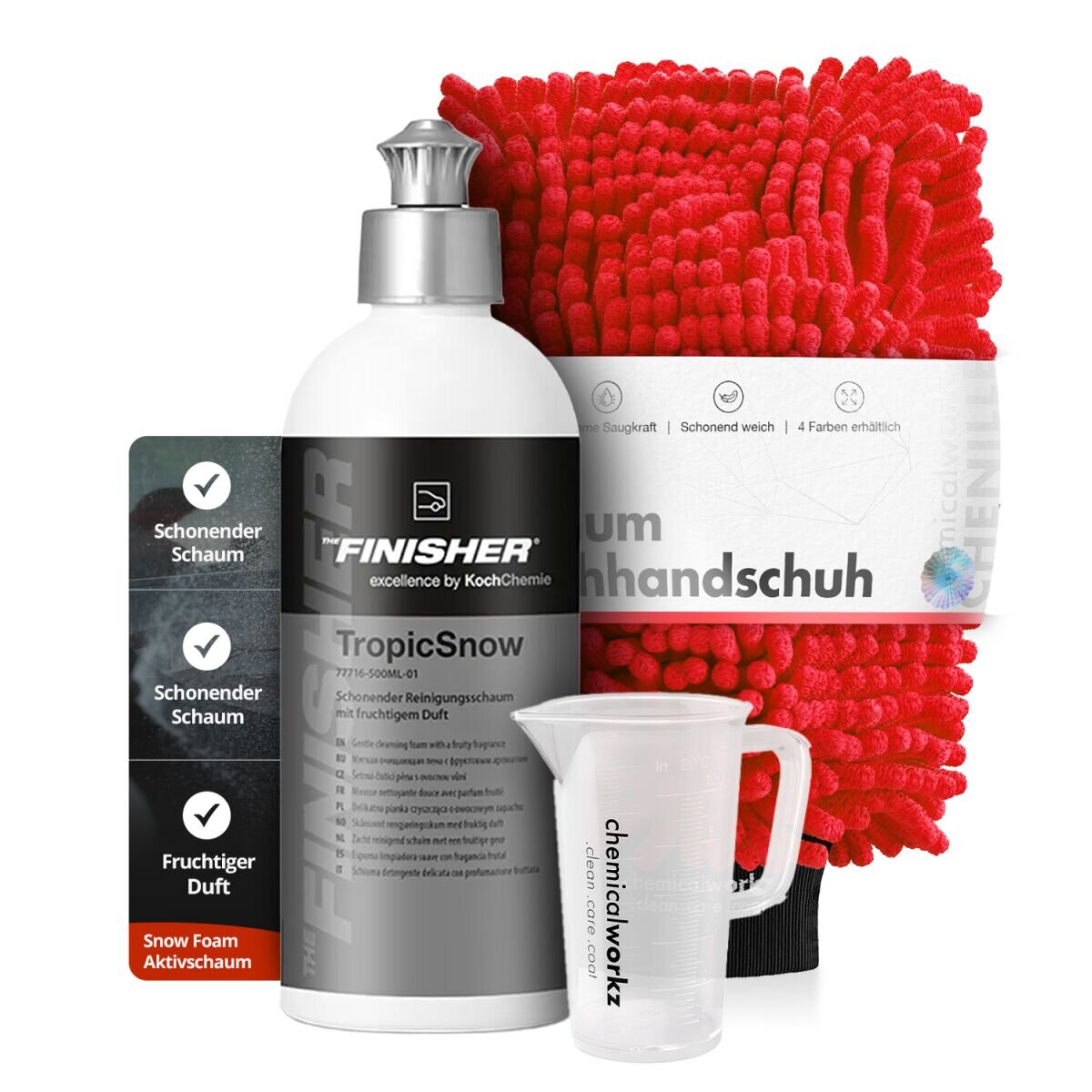THE FINISHER by Koch Chemie Snow Foam Set TropicSnow + Zubehör (3-teilig)