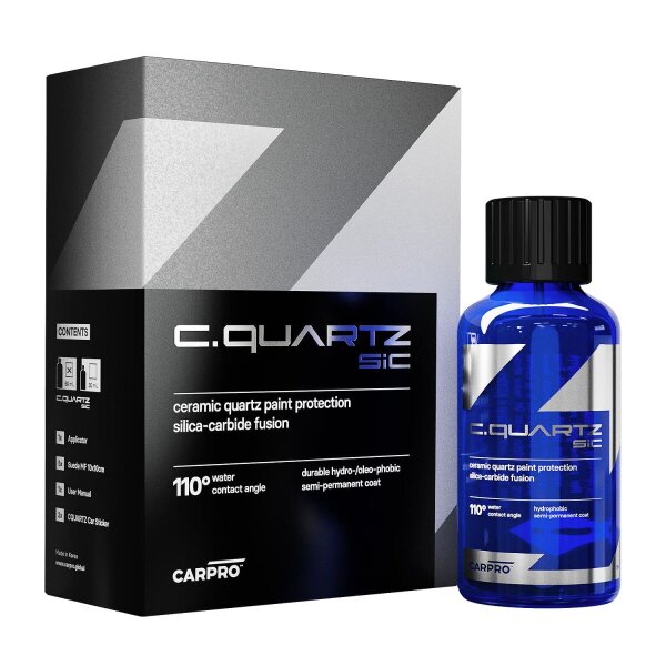 CarPro CQUARTZ SiC Keramikversiegelung Kit 50ml
