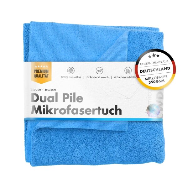 chemicalworkz Dual Pile Towel 350GSM Blau Allzwecktuch 40&times;40cm