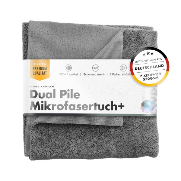 chemicalworkz Dual Pile Towel 550GSM Grau Allzwecktuch 40&times;40cm