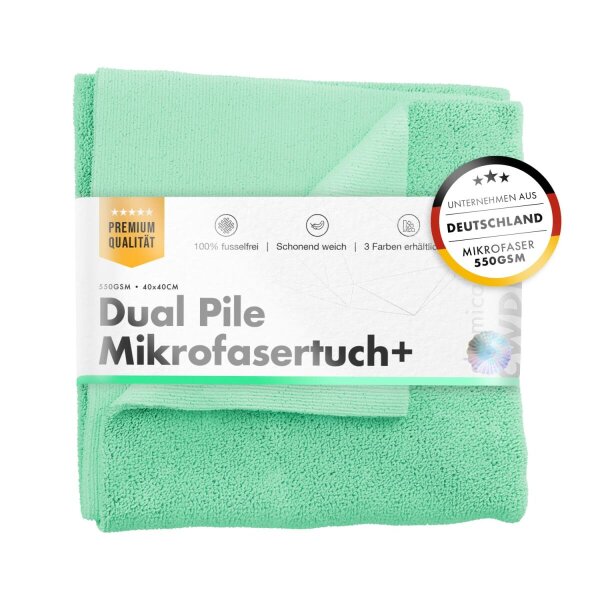 chemicalworkz Dual Pile Towel 550GSM Hellgr&uuml;n Allzwecktuch 40&times;40cm