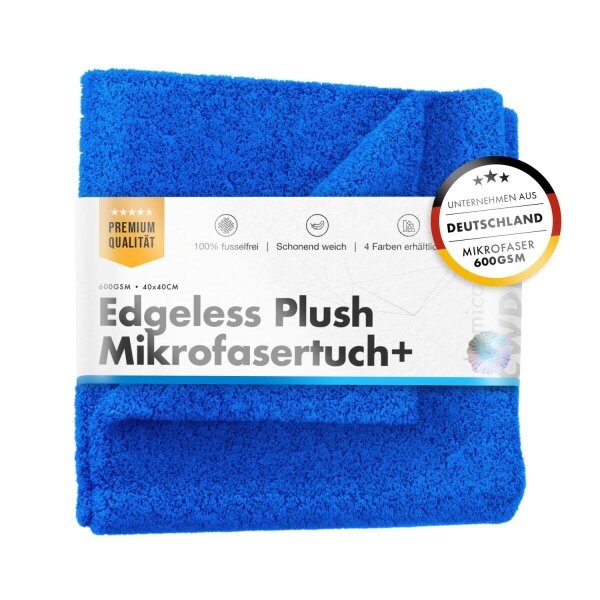 chemicalworkz Edgeless Plush Towel 600GSM Blau Poliertuch 40&times;40cm