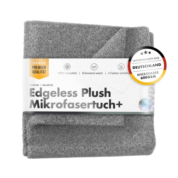 chemicalworkz Edgeless Plush Towel 600GSM Grau Poliertuch 40&times;40cm