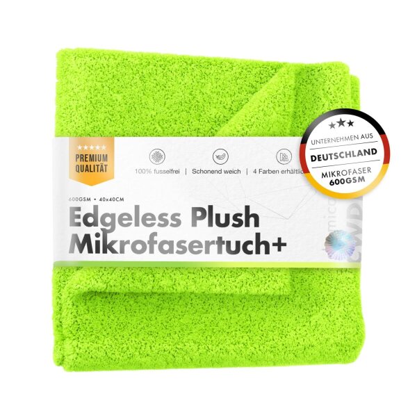 chemicalworkz Edgeless Plush Towel 600GSM Gr&uuml;n Poliertuch 40&times;40cm